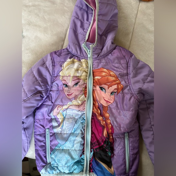 Elsa & Ana Colorful Puffer Jacket - Picture 2 of 3